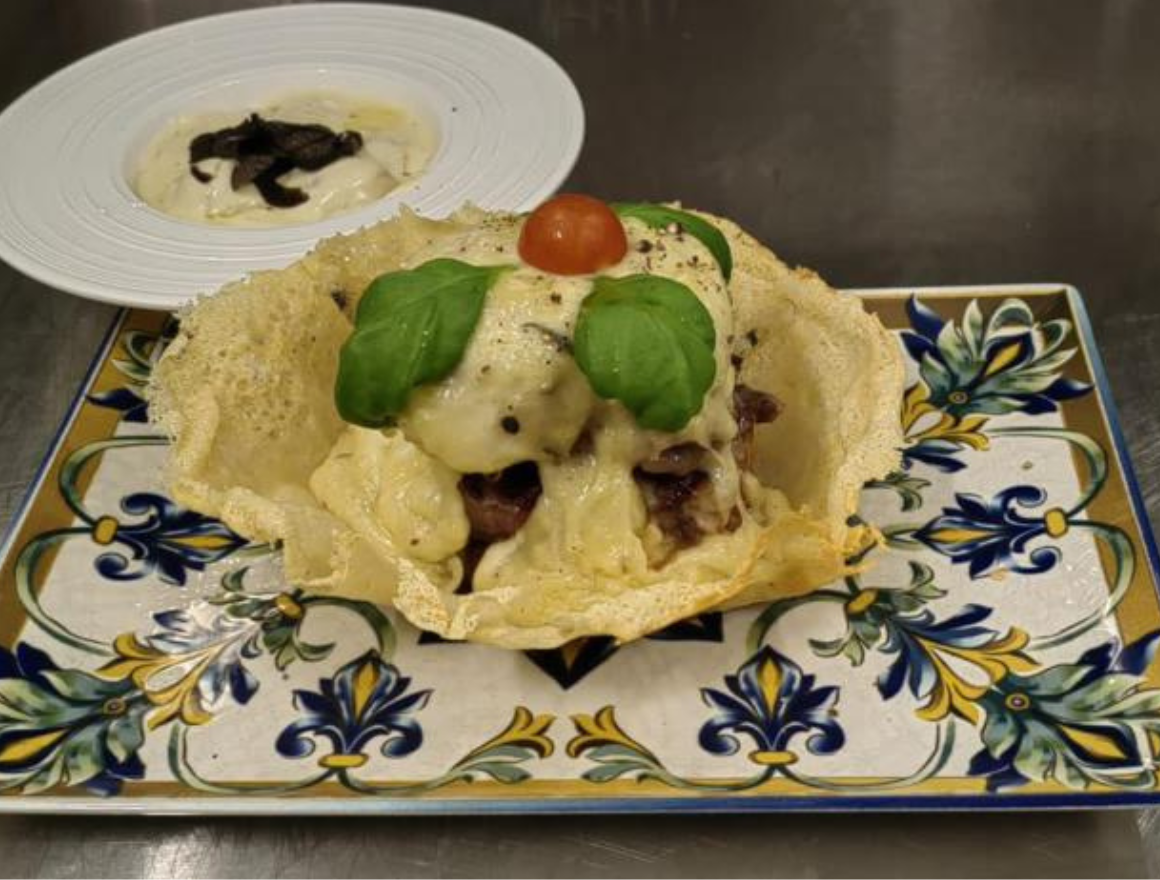 Parmesannest trueffel kaese basilikum cono e franzy moenchsroth