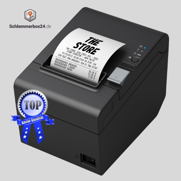 Thermodrucker auf Restaurant-Theke im Einsatz