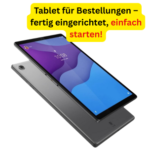 Tablet für Bestellungen in der Gastronomie