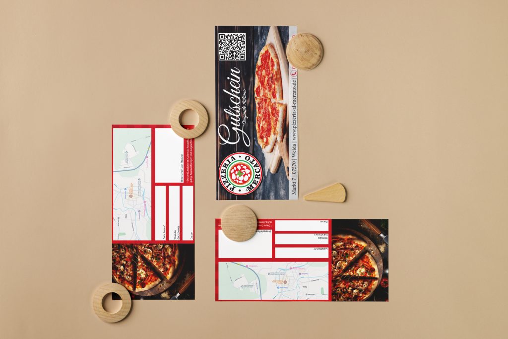 Individuell bedruckte Briefumschläge für Gastronomie mit Logo