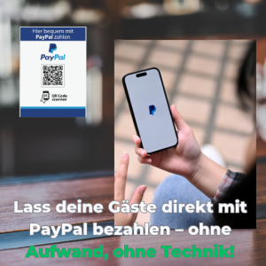 PayPal Schild Gastronomie